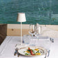 Alexa-enabled waterproof LED table lamp - minimalist design and voice control 