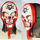 Set Grimora | accesorii pentru pelerina de Halloween, măști schelet și sigiliu