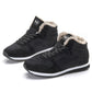 Chaussures d'hiver chaudes et décontractées pour hommes - Baskets hautes avec doublure en fourrure