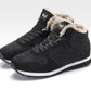 Chaussures d'hiver chaudes et décontractées pour hommes - Baskets hautes avec doublure en fourrure