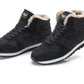 Chaussures d'hiver chaudes et décontractées pour hommes - Baskets hautes avec doublure en fourrure