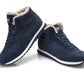 Chaussures d'hiver chaudes et décontractées pour hommes - Baskets hautes avec doublure en fourrure