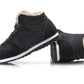 Chaussures d'hiver chaudes et décontractées pour hommes - Baskets hautes avec doublure en fourrure