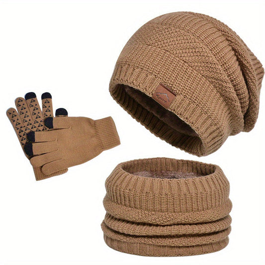 Conjunto de 3 piezas de ropa de invierno Leisure para hombres