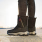 Botas de invierno para mujer con cremallera lateral – botas de nieve impermeables, antideslizantes y duraderas con forro cálido