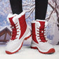 Sapatos de neve à prova d'água para mulheres - botas de inverno com isolamento térmico e sola antiderrapante