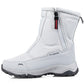 Botas de invierno para mujer con cremallera lateral – botas de nieve impermeables, antideslizantes y duraderas con forro cálido