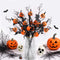 Halloween umělecká dýně s javorovými listy