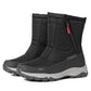 Botas de invierno para mujer con cremallera lateral – botas de nieve impermeables, antideslizantes y duraderas con forro cálido