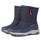Botas de invierno para mujer con cremallera lateral – botas de nieve impermeables, antideslizantes y duraderas con forro cálido