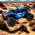 Remote-controlled car with body and lights