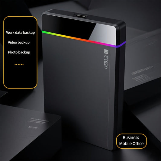 Disque dur externe portable USB-C & PD Fast (250 Go-500 Go, pour PC, Mac et appareils intelligents).