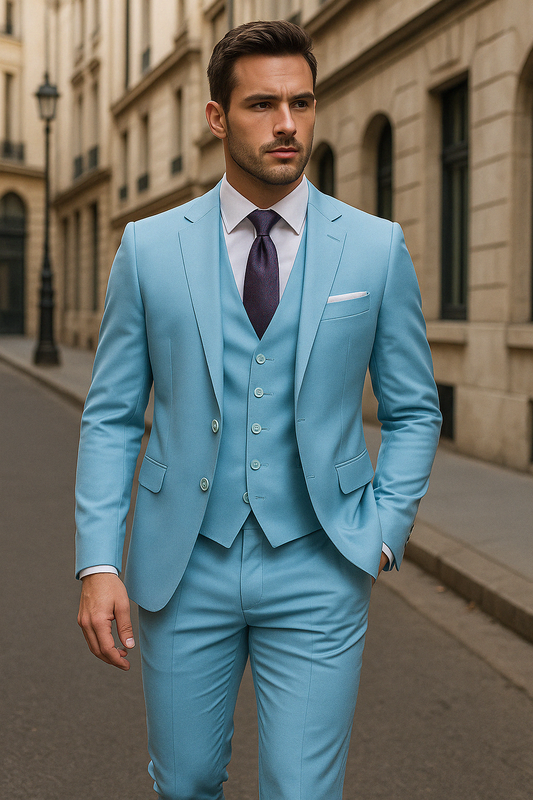 Eric | Costume de soirée 3 pièces pour homme | Élégant, polyvalent et confortable