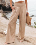 Breezeflow corduroy pants for women with elastic waistband, flowing fit, summer 2025