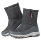 Botas de invierno para mujer con cremallera lateral – botas de nieve impermeables, antideslizantes y duraderas con forro cálido