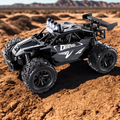 Remote-controlled car with body and lights