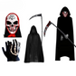 Set Grimora | accesorii pentru pelerina de Halloween, măști schelet și sigiliu