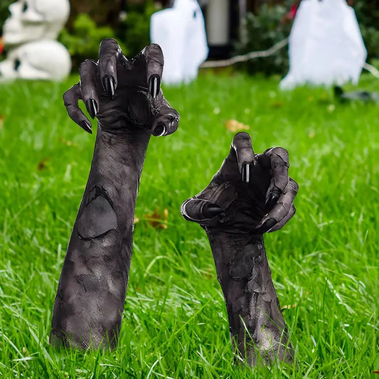 2 ks 3D simulace Halloween duch ruky - strašidelná zahradní a venkovní dekorace
