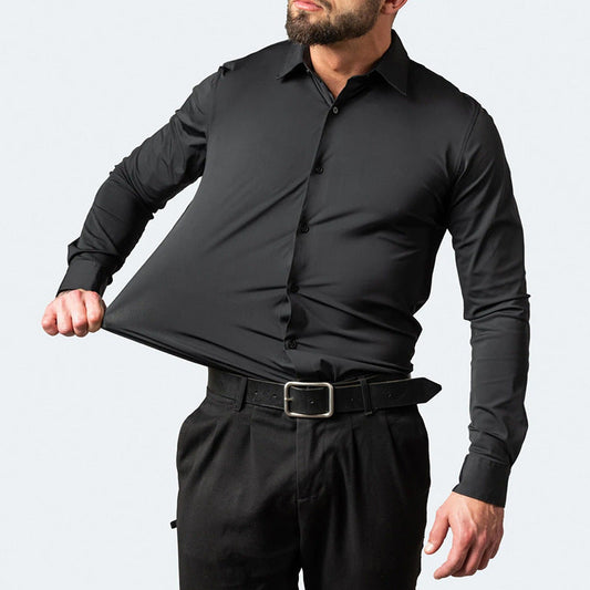 Camisa Espe em stretch sem rugas para homens