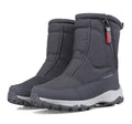 Botas de invierno para mujer con cremallera lateral – botas de nieve impermeables, antideslizantes y duraderas con forro cálido