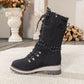 Botas de inverno com forro antiderrapante e quente