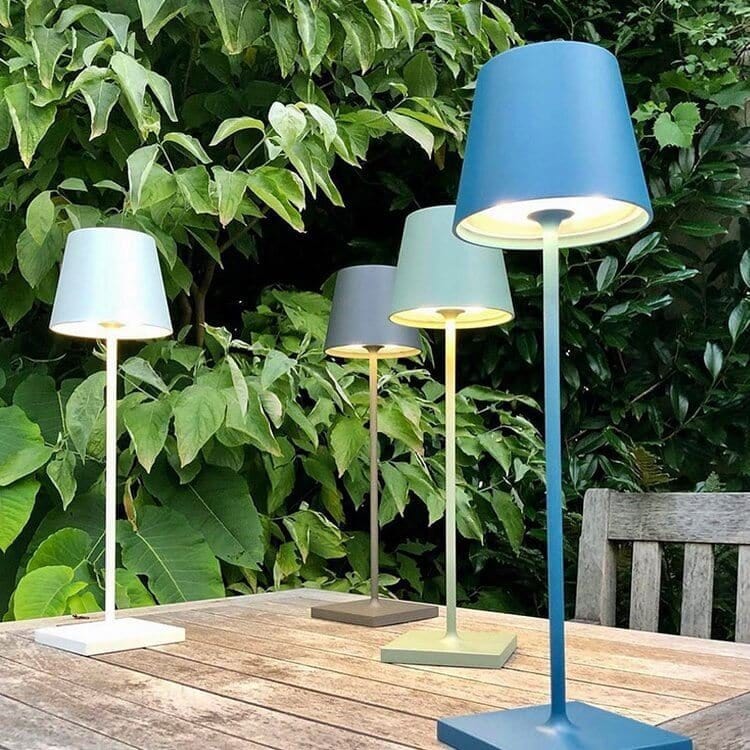 Alexa-enabled waterproof LED table lamp - minimalist design and voice control 