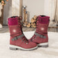 Botas de inverno com forro antiderrapante e quente
