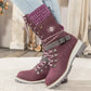 Botas de inverno com forro antiderrapante e quente