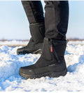 Botas de invierno para mujer con cremallera lateral – botas de nieve impermeables, antideslizantes y duraderas con forro cálido