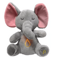 Plush toy with soothing music and breathing movements