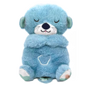 Plush toy with soothing music and breathing movements