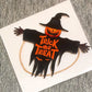 2D Halloween cedule ze dřeva s Trick-or-Treat