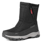 Botas de invierno para mujer con cremallera lateral – botas de nieve impermeables, antideslizantes y duraderas con forro cálido