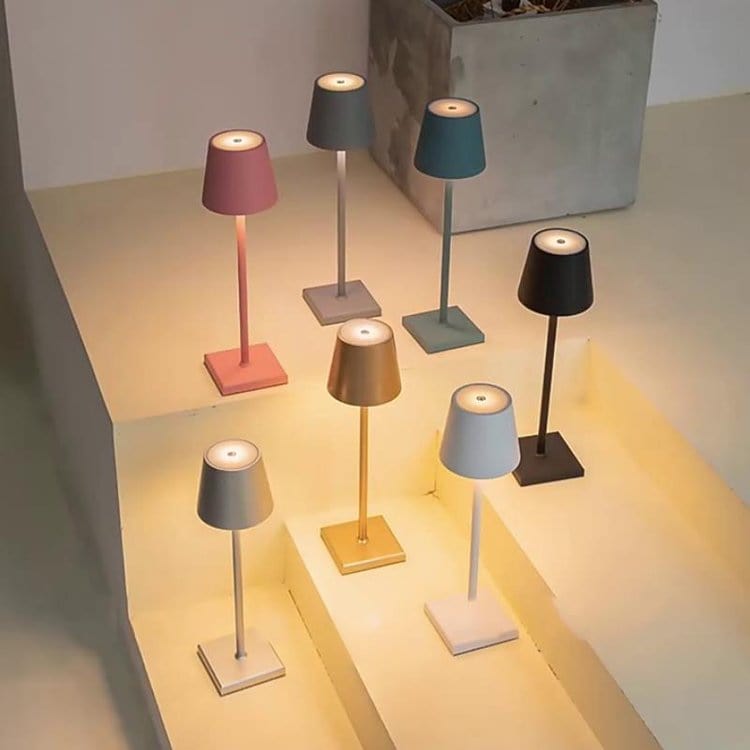Alexa-enabled waterproof LED table lamp - minimalist design and voice control 