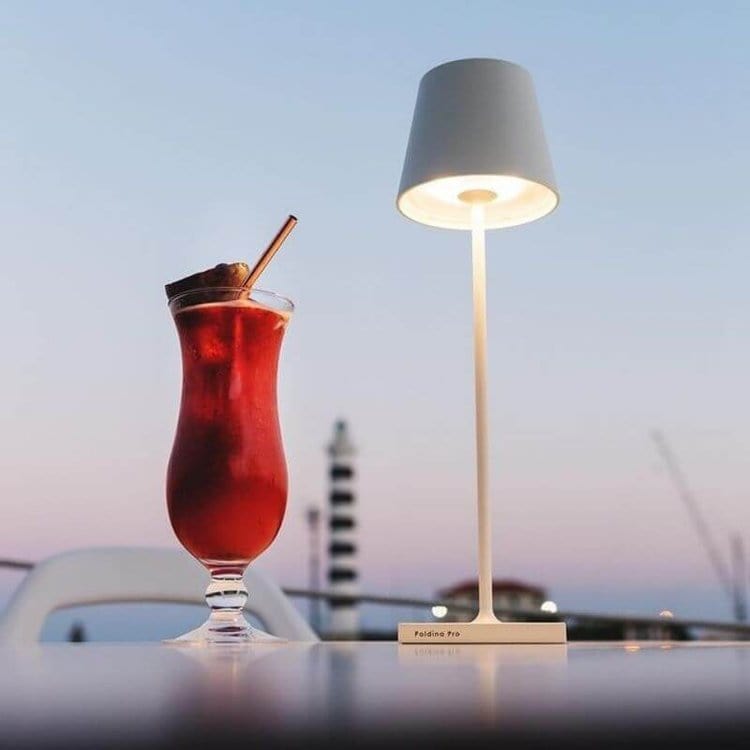 Alexa-enabled waterproof LED table lamp - minimalist design and voice control 