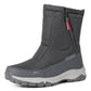 Botas de invierno para mujer con cremallera lateral – botas de nieve impermeables, antideslizantes y duraderas con forro cálido