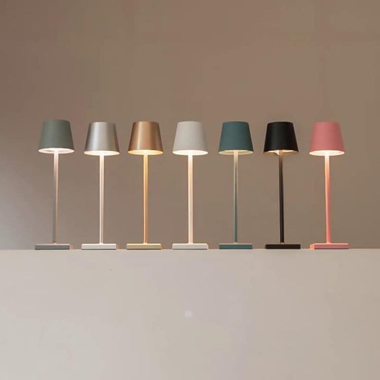 Alexa-enabled waterproof LED table lamp - minimalist design and voice control 