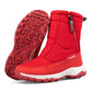 Botas de invierno para mujer con cremallera lateral – botas de nieve impermeables, antideslizantes y duraderas con forro cálido
