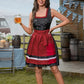 Bavorské dirndl šaty | Klasický střih s zástěrou | Oktoberfest