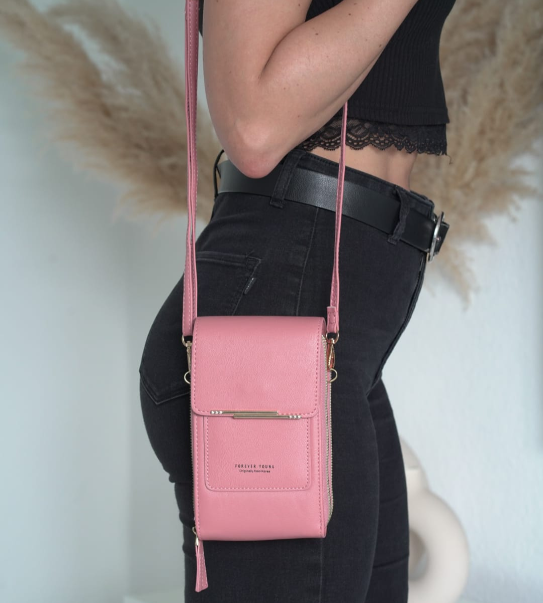 Ella | Premium skuldertaske med knap