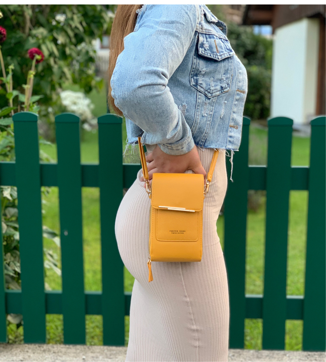 Ella | Premium skuldertaske med knap