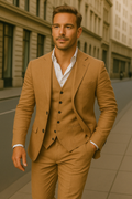 Men's three-piece linen set: blazer, vest and trousers | Lightweight, breathable and elegant