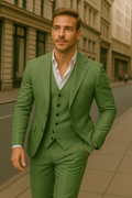 Men's three-piece linen set: blazer, vest and trousers | Lightweight, breathable and elegant