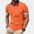 Arman | Sporty orange polo shirt for men for casual and sporty occasions