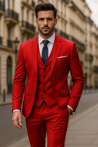Eric | 3-częściowy garnitur męski | Elegancki, uniwersalny i wygodny