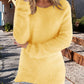 Women's long-sleeved shirt with a soft surface and a relaxed fit