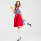 Kostkované dirndl šaty s zástěrou | Oktoberfest