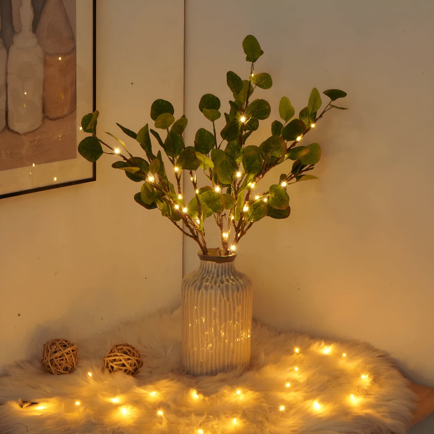 EverLeaf LED dekoratív ággyal ellátott lámpa - Elegáns természetes design otthoni és irodai dekorációhoz