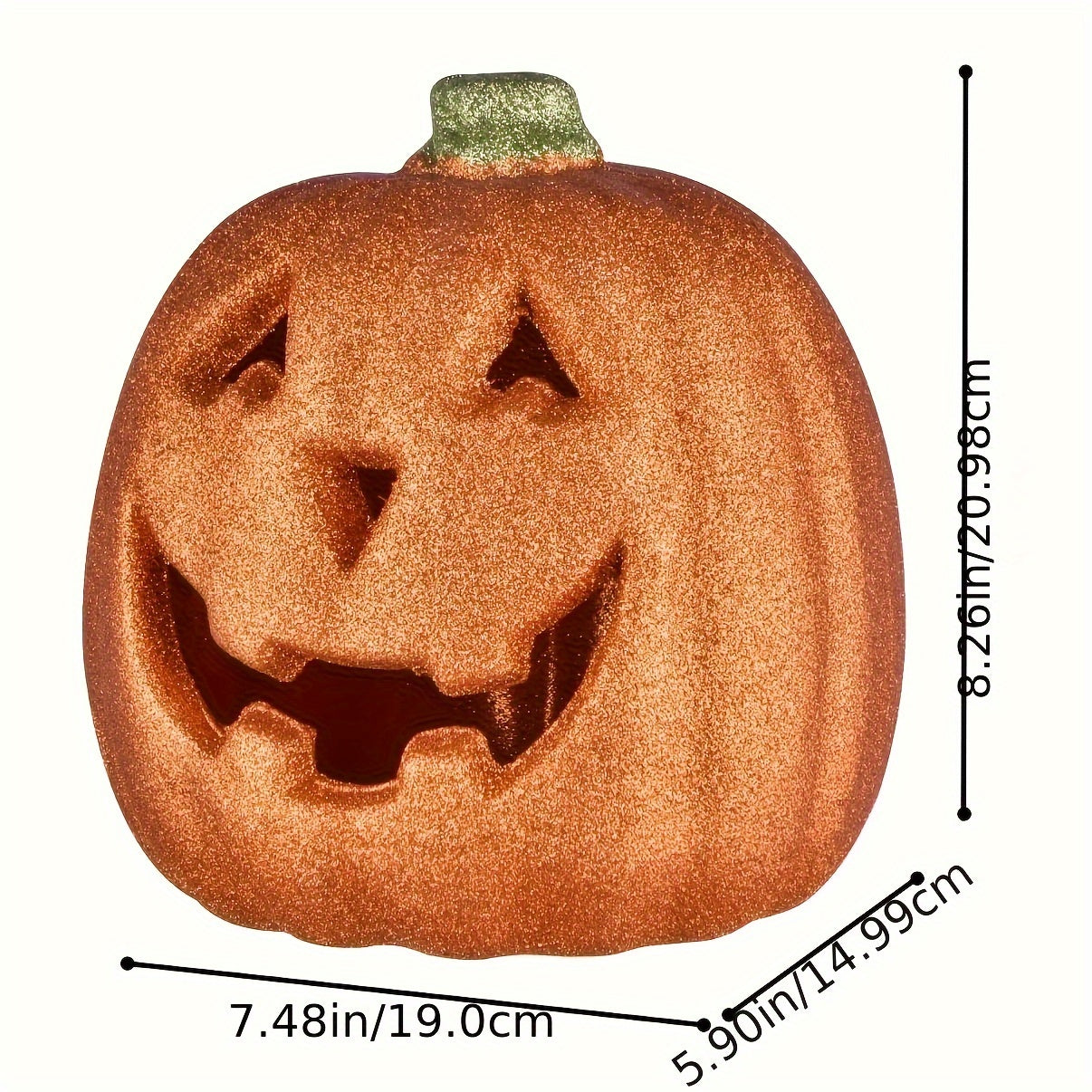 Svítící halloweenová dýně - dekorace Jack O'Lantern na baterie