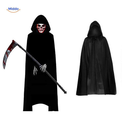 Grimora-készlet | kiegészítők Halloween-köpenyhez, csontvázmaszkokhoz és pecséthez